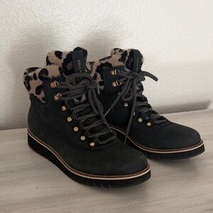 Cole Haan women’s zerogrand hiking boots leopard print Women's Size 10B